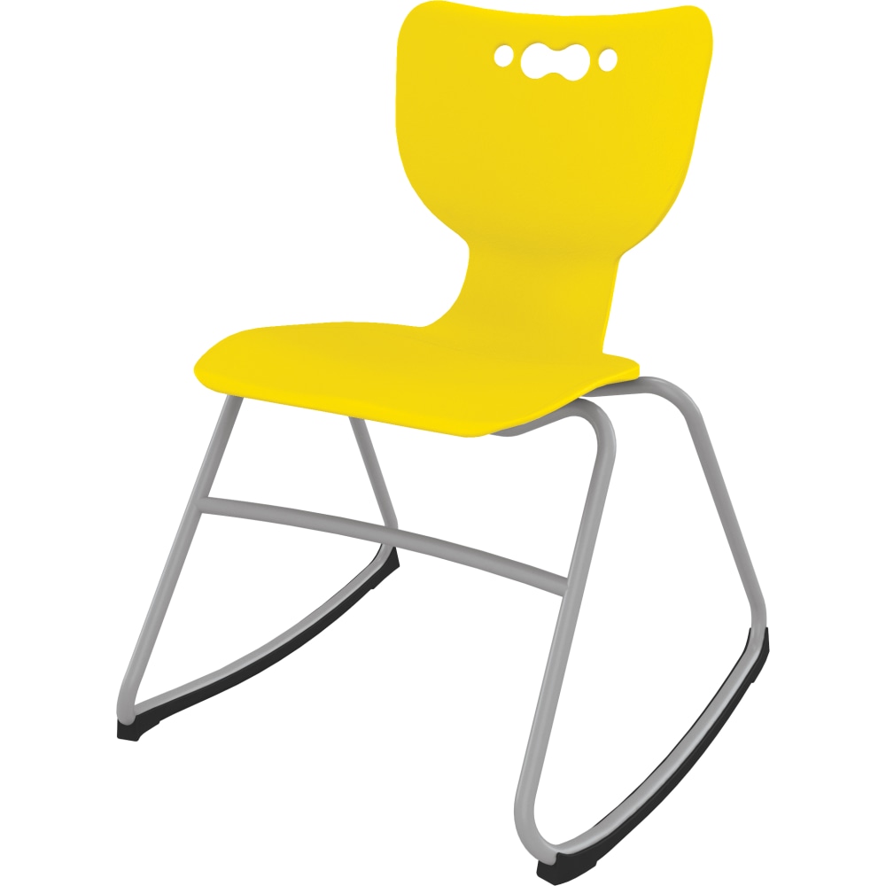 MooreCo Hierarchy Armless Rocker Chair, 18", Yellow