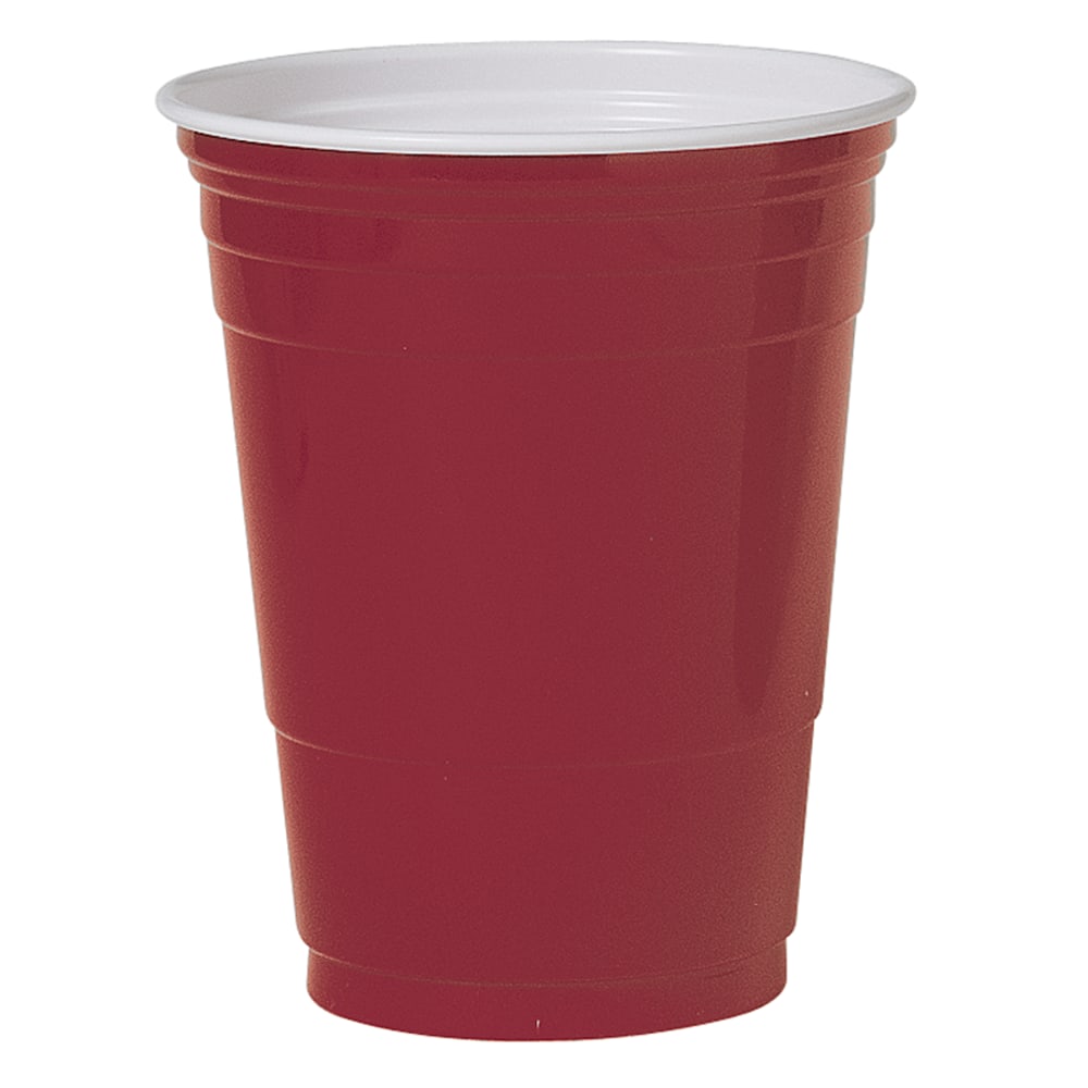 Solo Cup Plastic Party Cups, 16 Oz, Red,