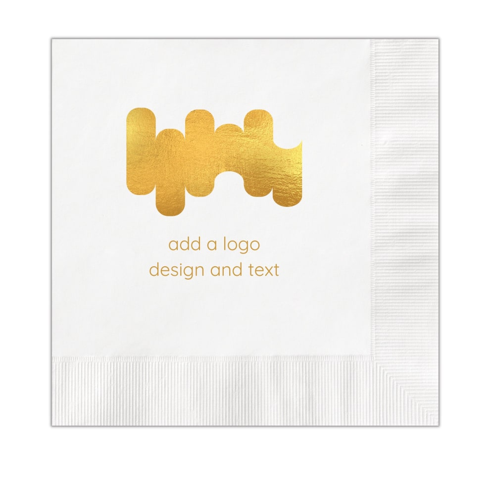Custom Printed Personalized 1-Color Foil-Stamped
