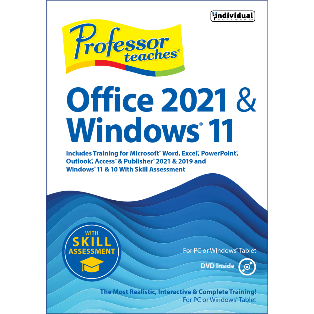 Individual Software Professor Teaches Office 2021 & Windows