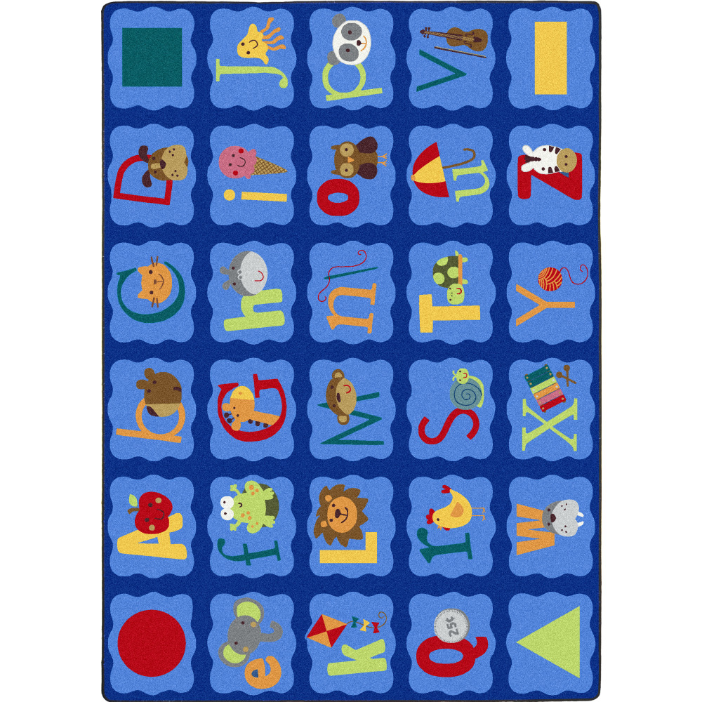 Joy Carpets® Kids&#x27; Essentials Rectangle Area Rug, Alphabet