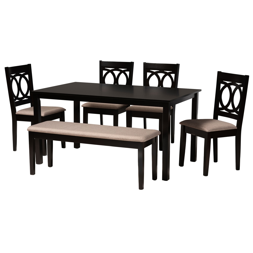 Baxton Studio Bennett Dining Set, 29-3/16”H x 59-1/16”W