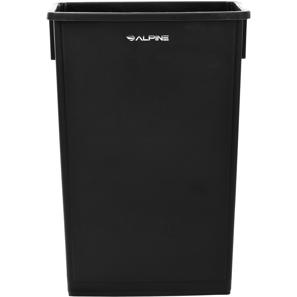 Alpine Rectangular Polypropylene Slim Trash Can, 23 Gallons,