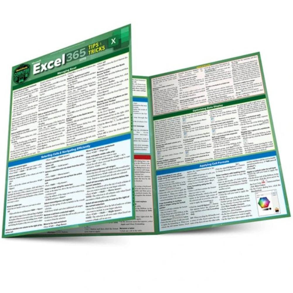 QuickStudy Guide, Microsoft Excel 365 Tips & Tricks,