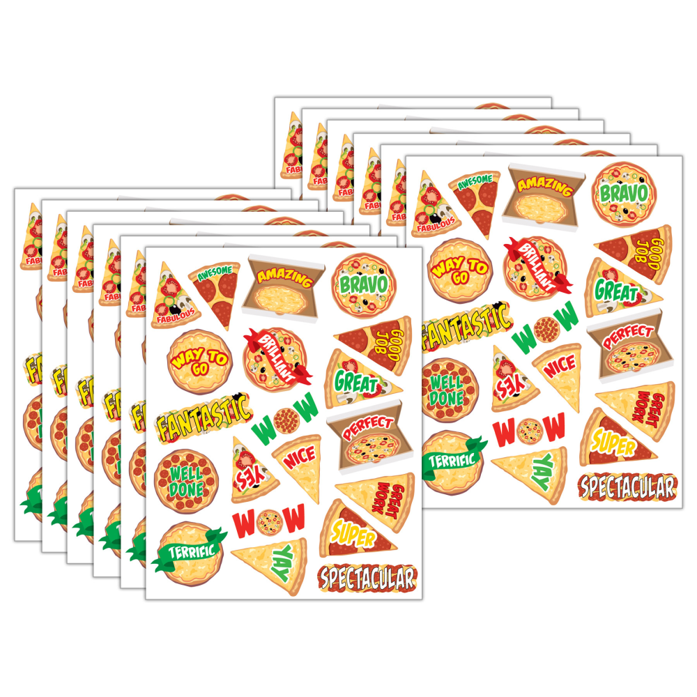 Teacher Created Resources Stickers, 2-1/2” x 1/2", Pizza,