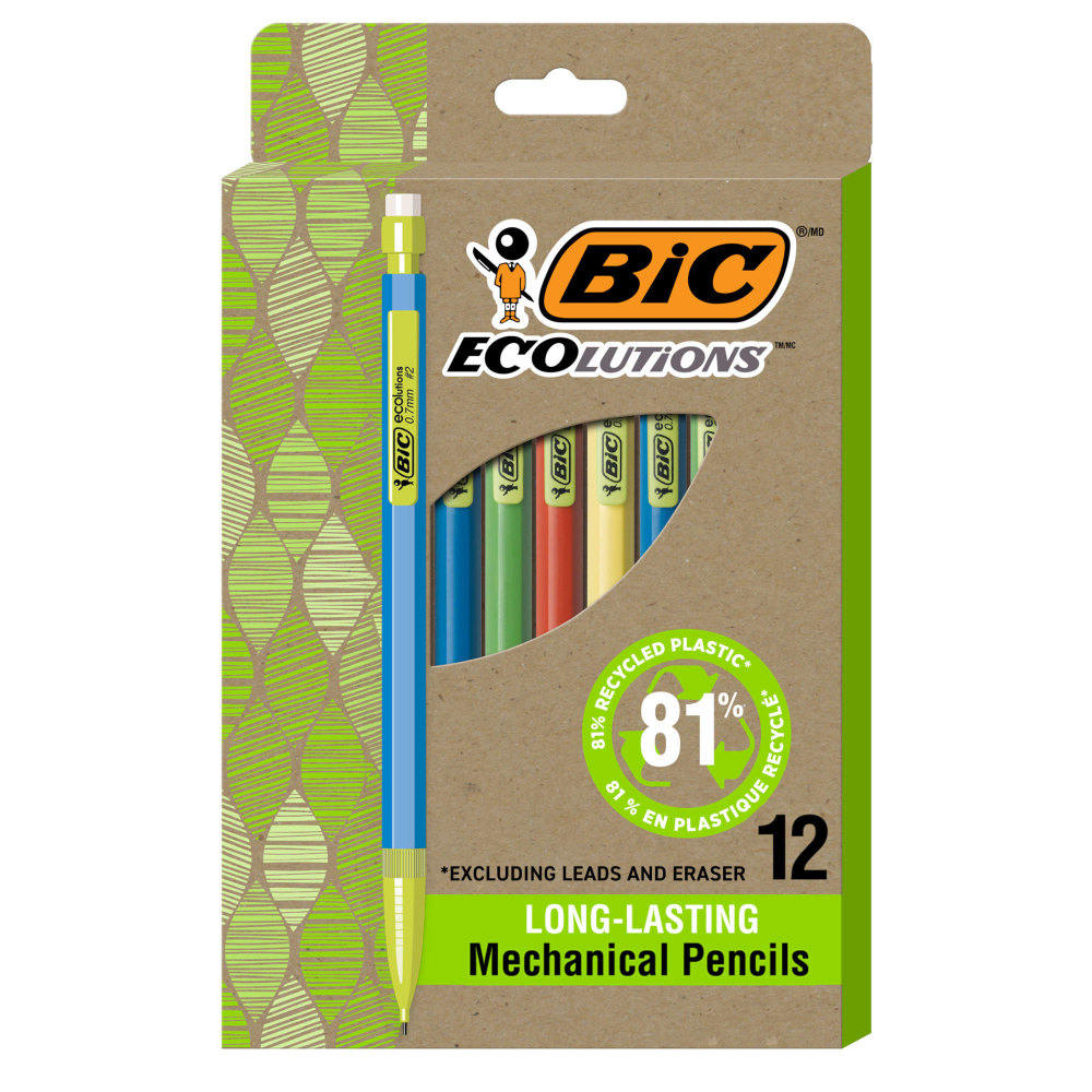 BIC® Ecolutions #2 Mechanical Pencils, 0.7 mm, Medium