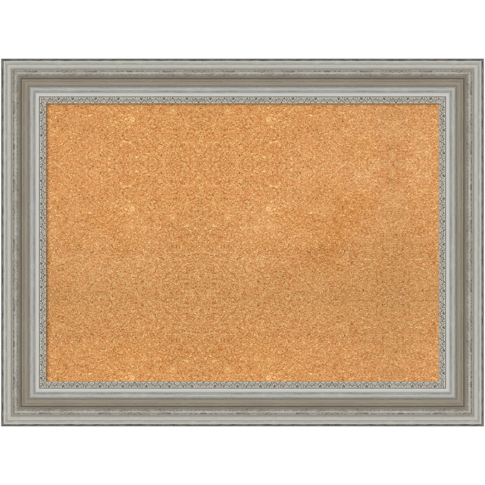 Amanti Art Non-Magnetic Cork Bulletin Board, 34" x
