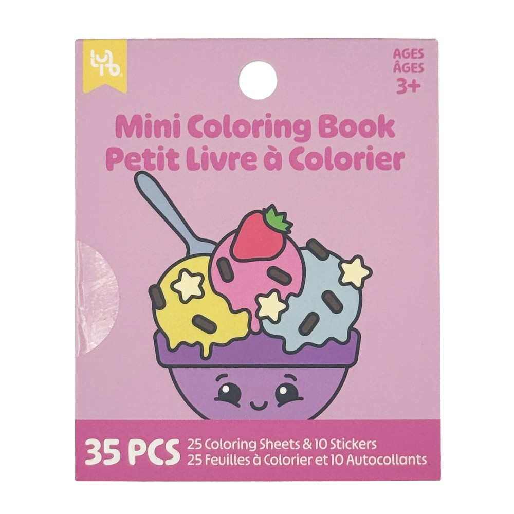 Little Yellow Bicycle® Mini Coloring Book, Eats &