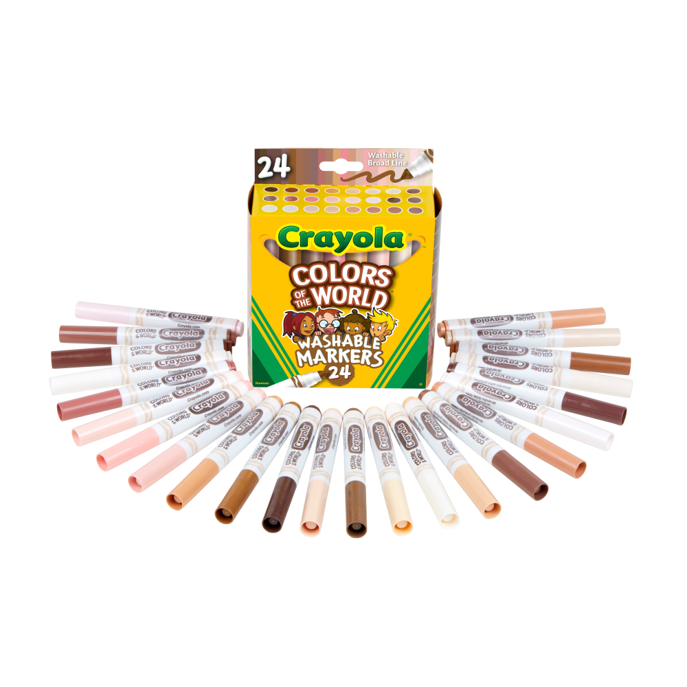 Crayola® Colors Of The World Wet-Erase Markers, Broad