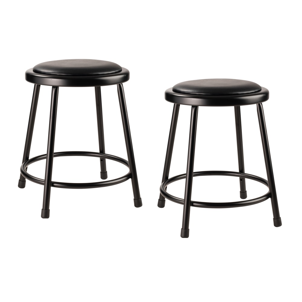 National Public Seating 6400 Series Vinyl-Padded Science Stools,