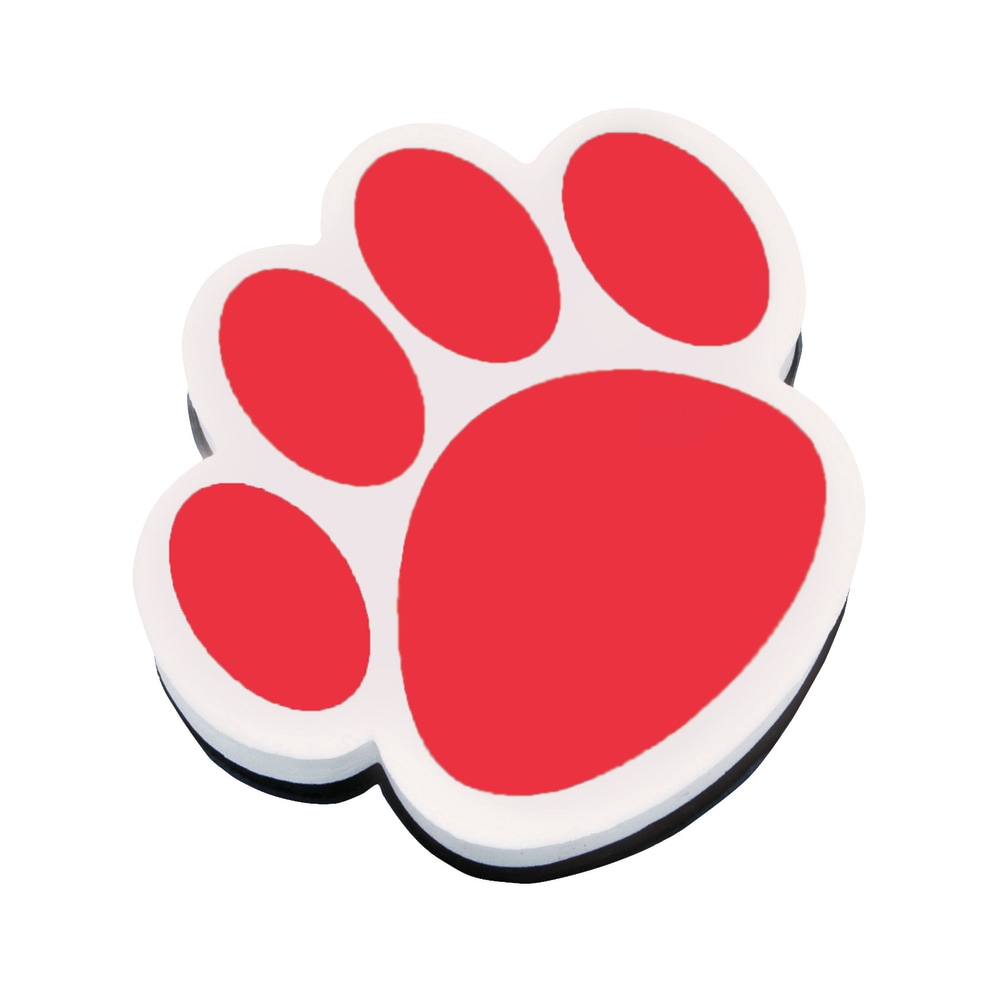Ashley Productions Magnetic Whiteboard Erasers, 3 3/4", Red