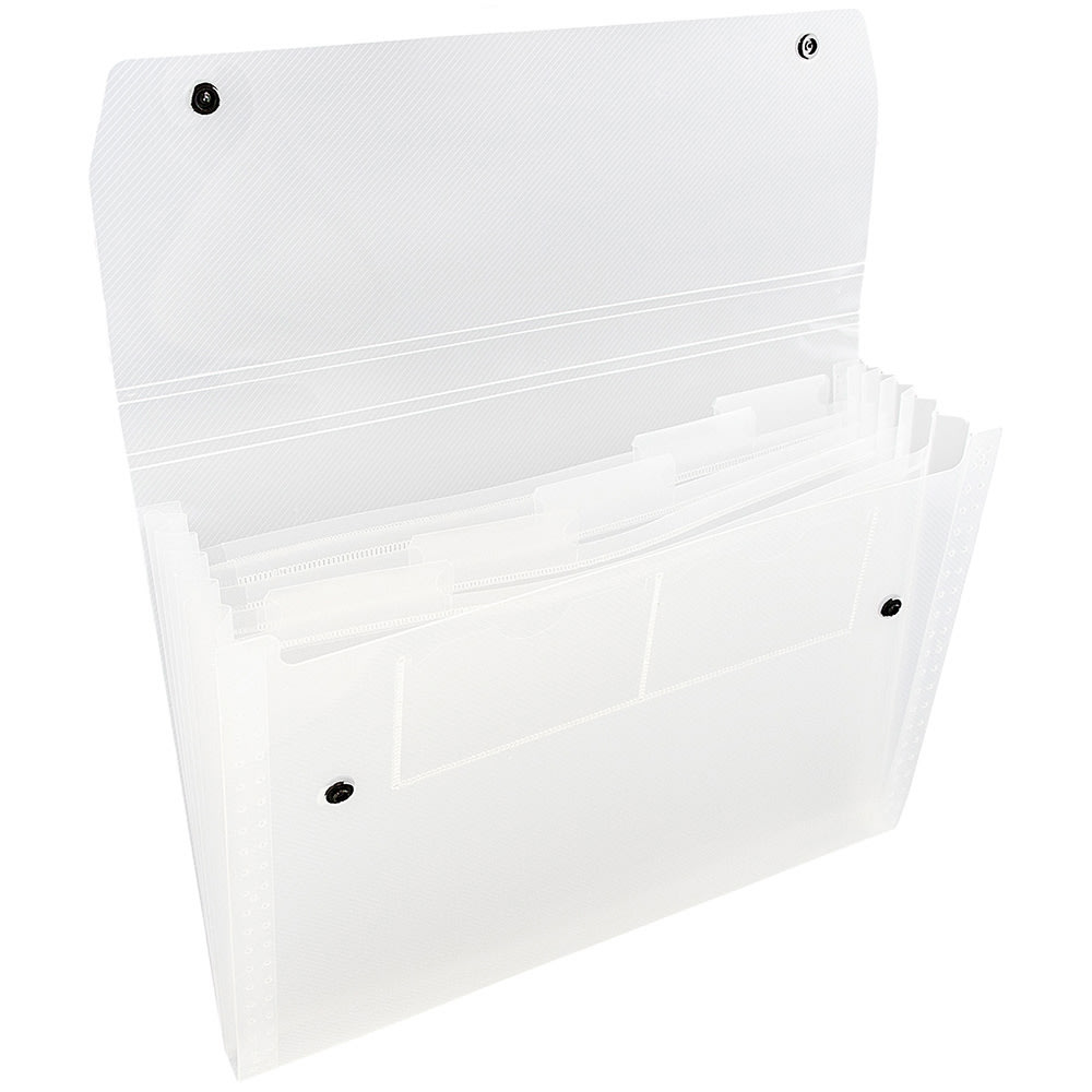 JAM Paper® 6-Pocket Expanding File With Snap Closure,