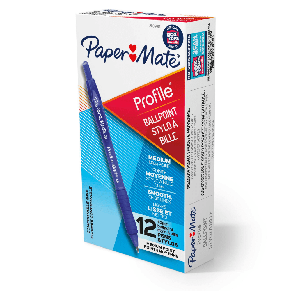 Paper Mate Ballpoint Pen, Profile Retractable Pen, Medium