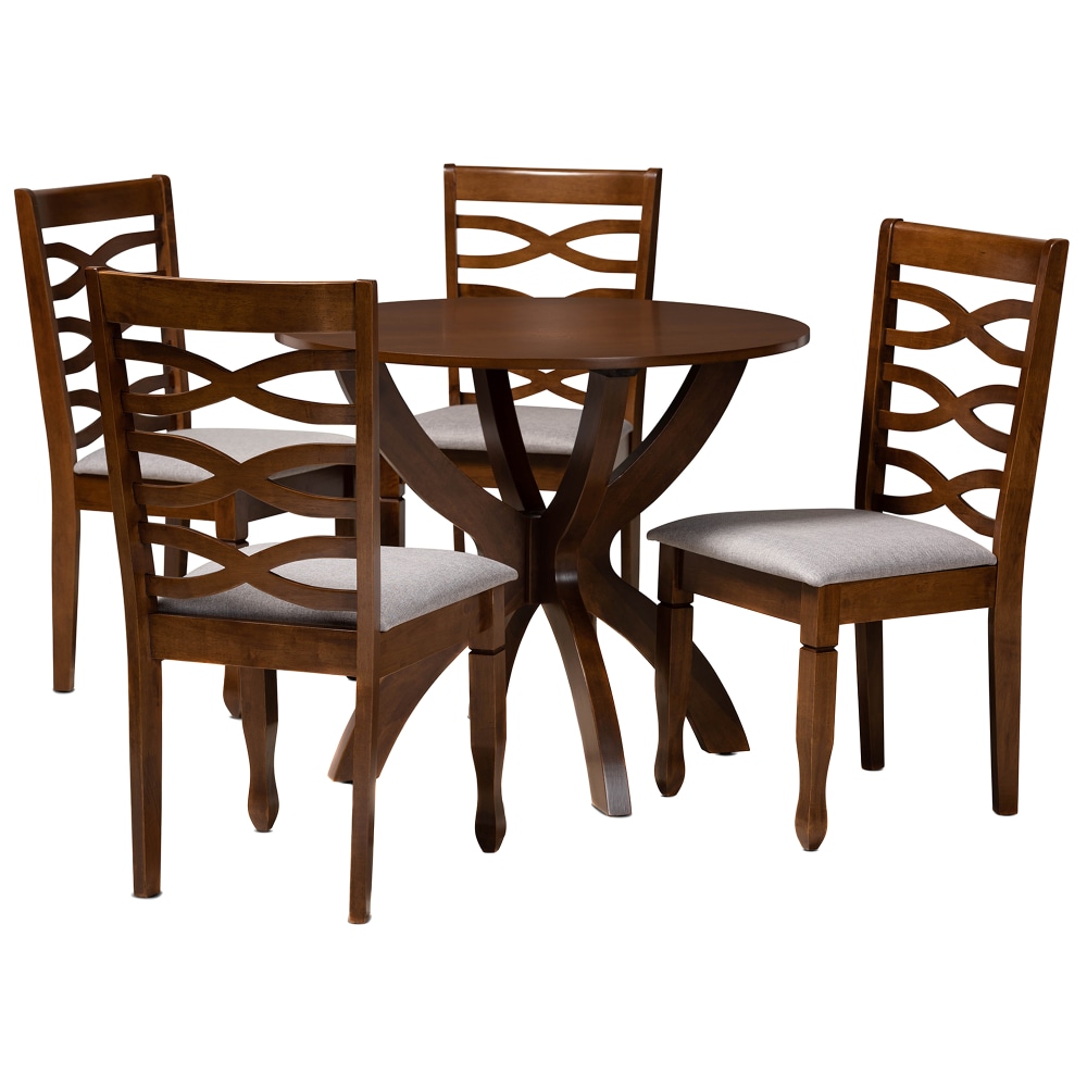 Baxton Studio Aspen Dining Set, 29-15/16"H x 35-7/16"W
