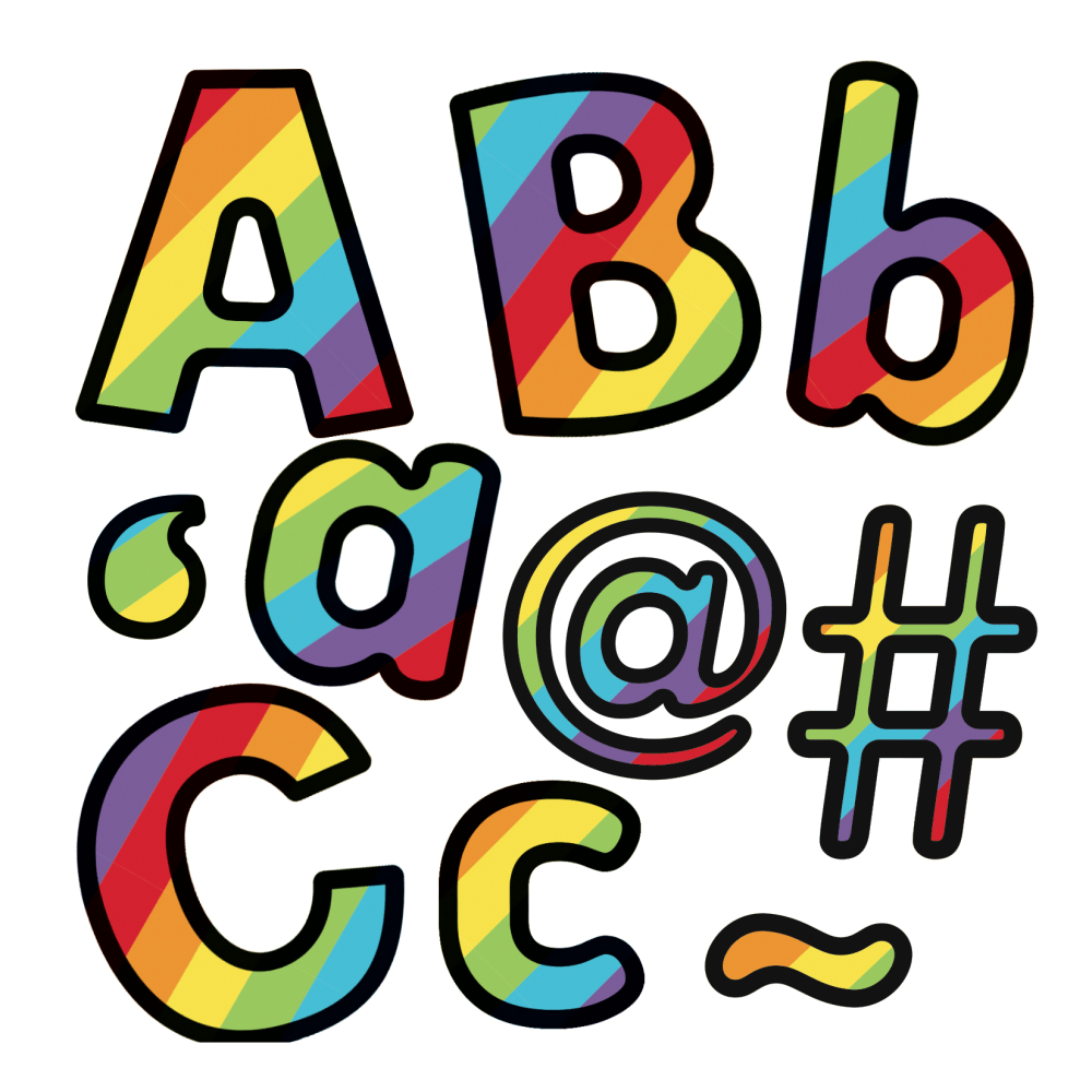 Carson-Dellosa EZ Letters Combo Pack, 4", Colorful, Pack