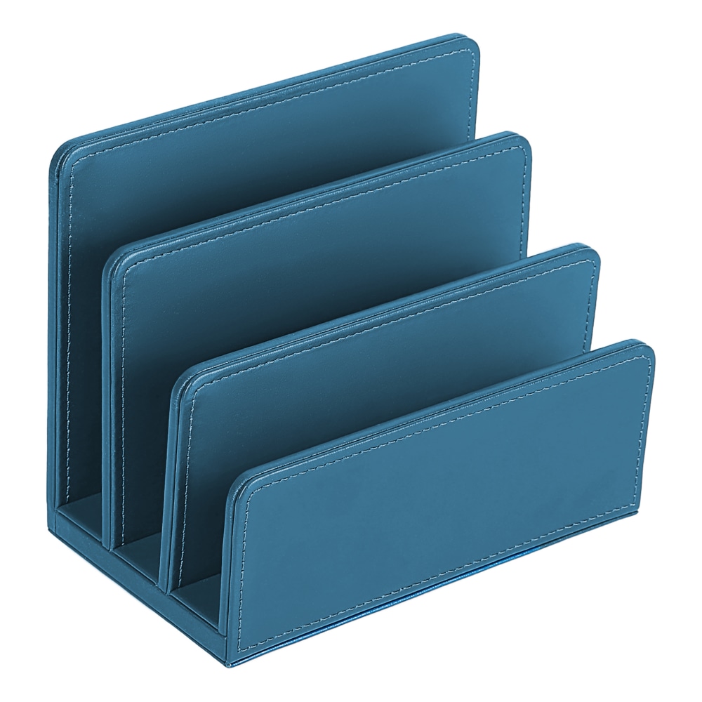 Realspace® Azura Vegan Leather Letter Sorter, 5-1/2"H x