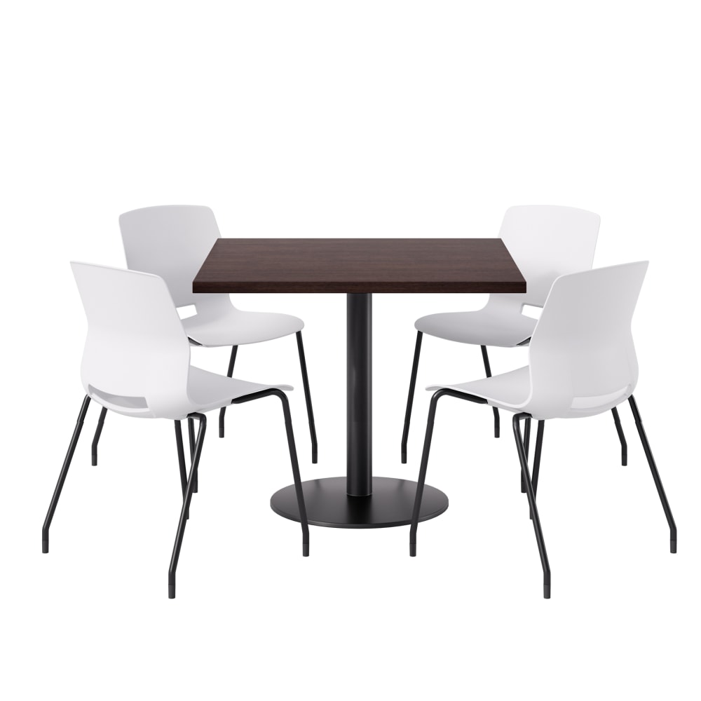 KFI Studios Proof Cafe Pedestal Table With Imme