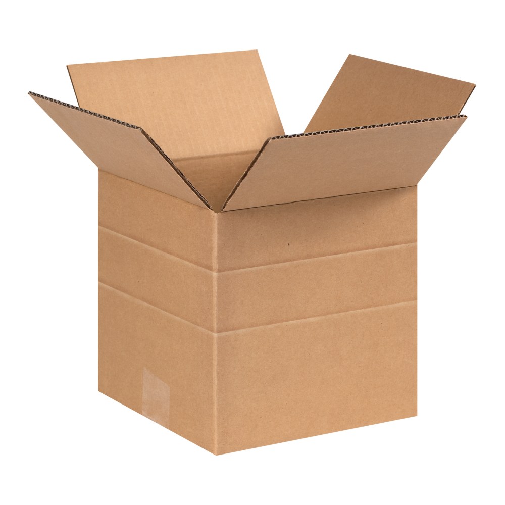 Partners Brand Multi-Depth Corrugated Boxes, 8" x 8"