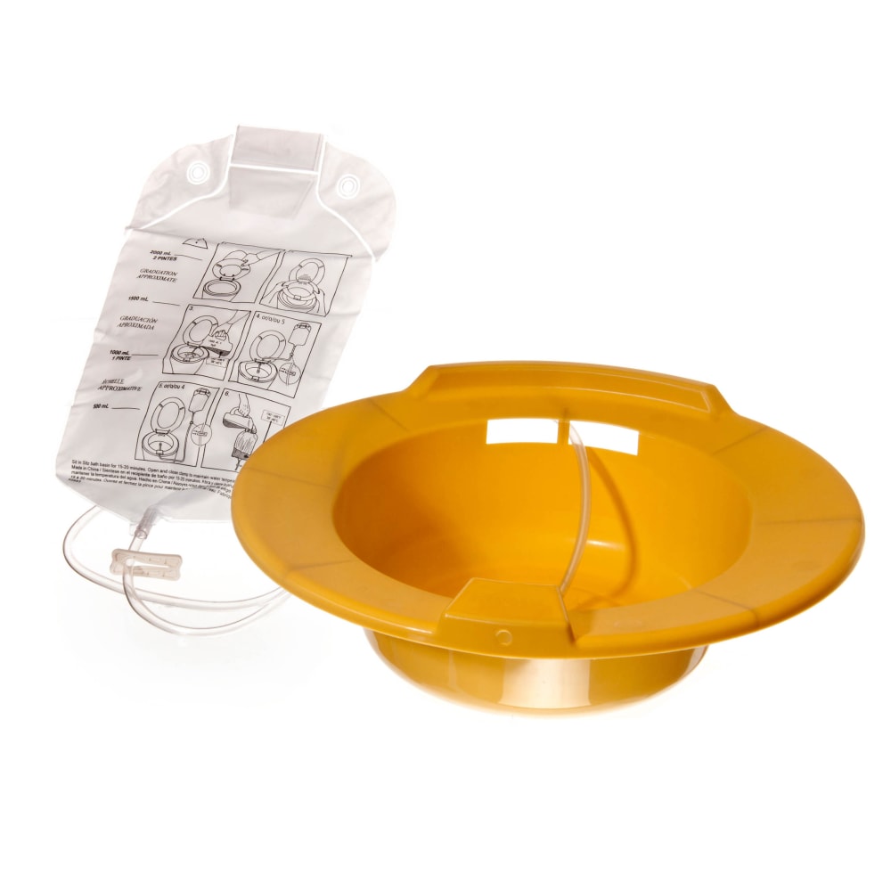Medline Sitz Baths, 14", Gold, Pack Of 10