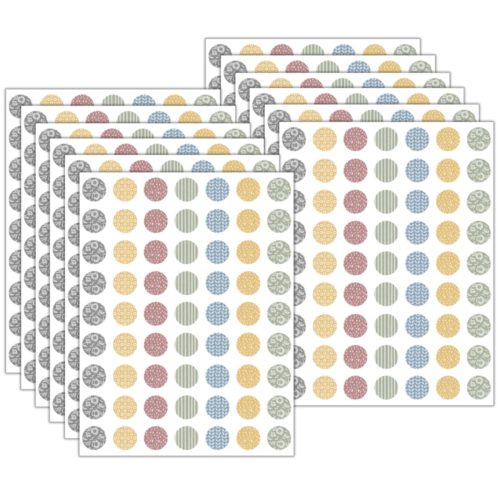 Teacher Created Resources Mini Stickers, 1/2”, Classroom Cottage,