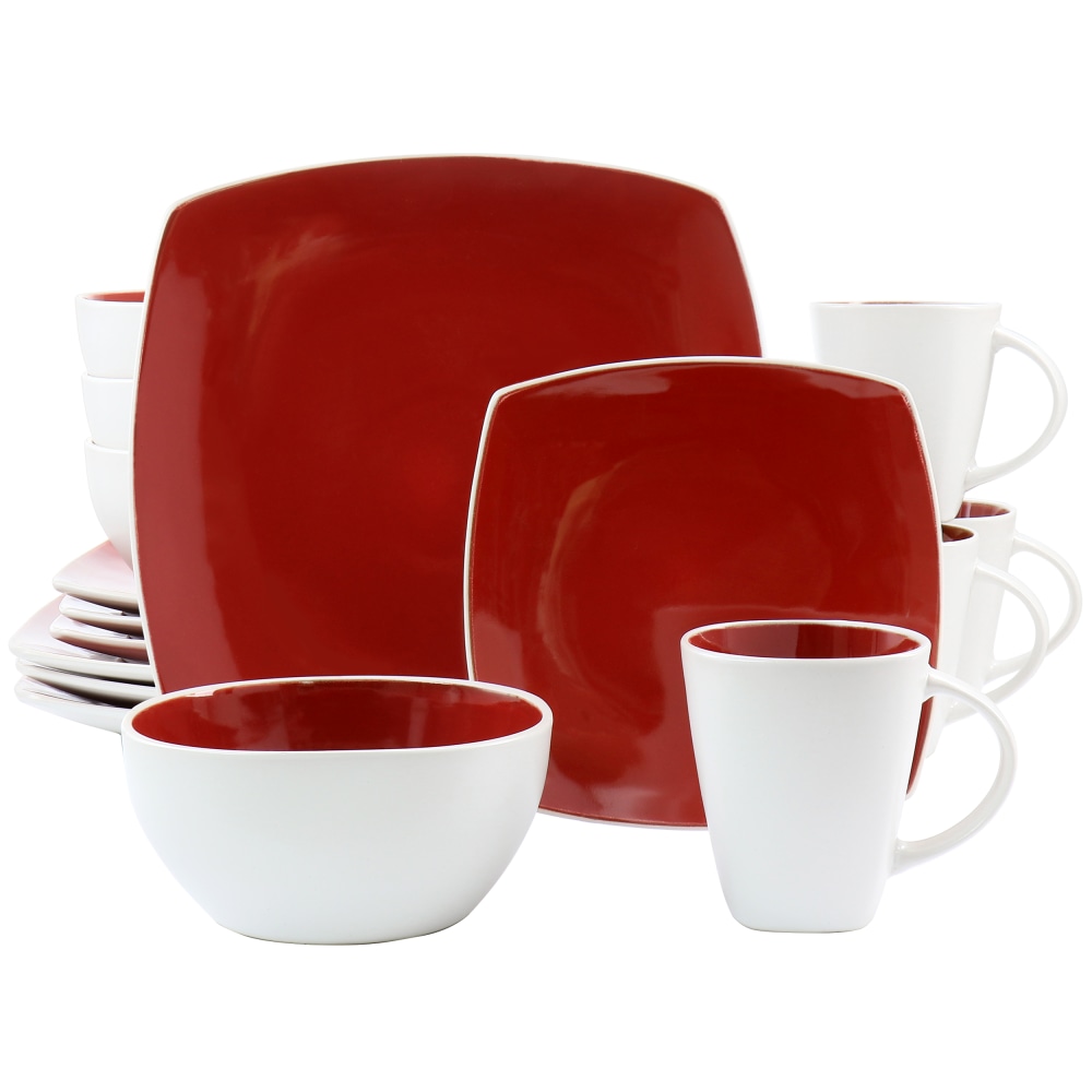 Gibson Elite Soho Lounge 16-Piece Stoneware Dinnerware Set,