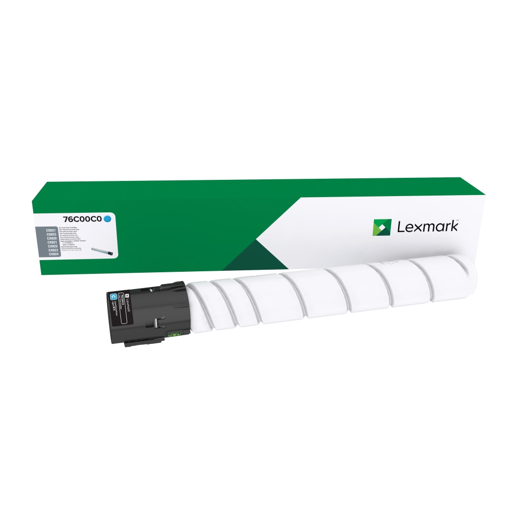 Lexmark™ 76C00C0 Cyan Collection Program Toner Cartridge