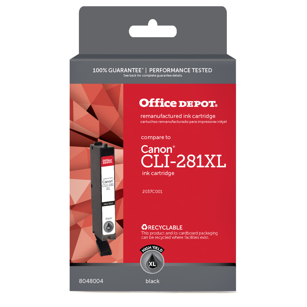 Office Depot® Remanufactured Black High-Yield Ink Cartridge