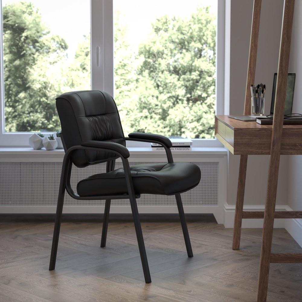 Flash Furniture LeatherSoft Executive Side Reception Chair with