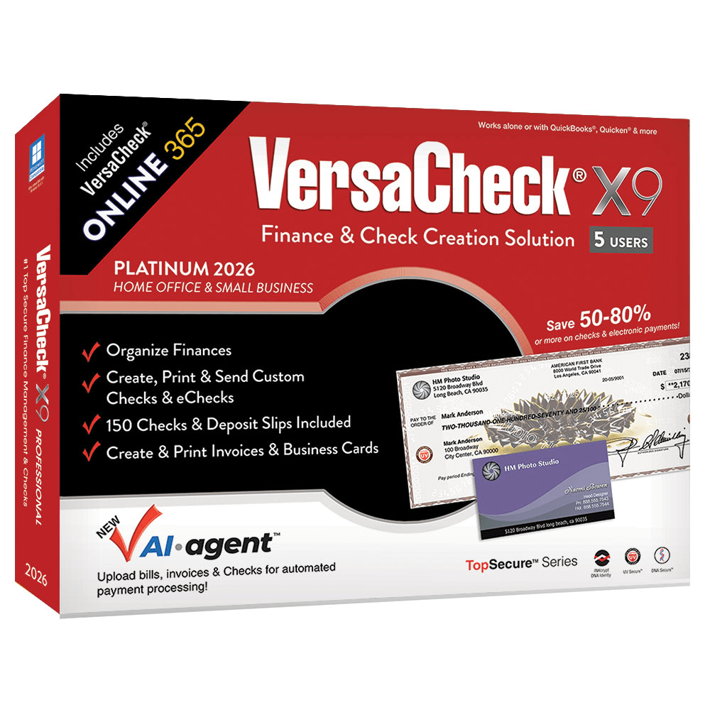 VersaCheck X9 Platinum 2026 + VersaCheck ONLINE Platinum
