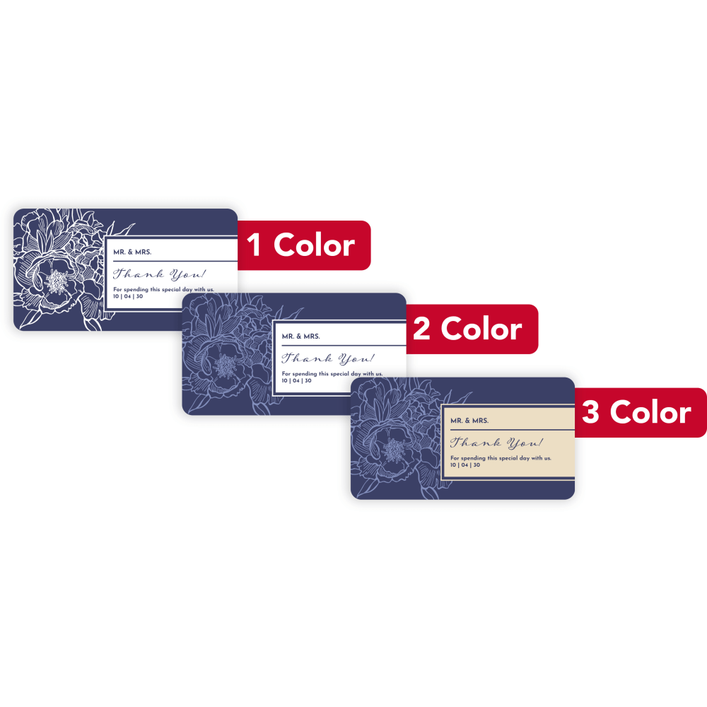 Custom 1, 2 Or 3 Color Printed Labels/Stickers,