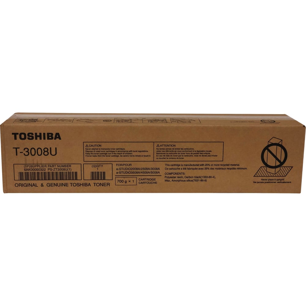 Toshiba T-3008U Black High Yield Toner Cartridge