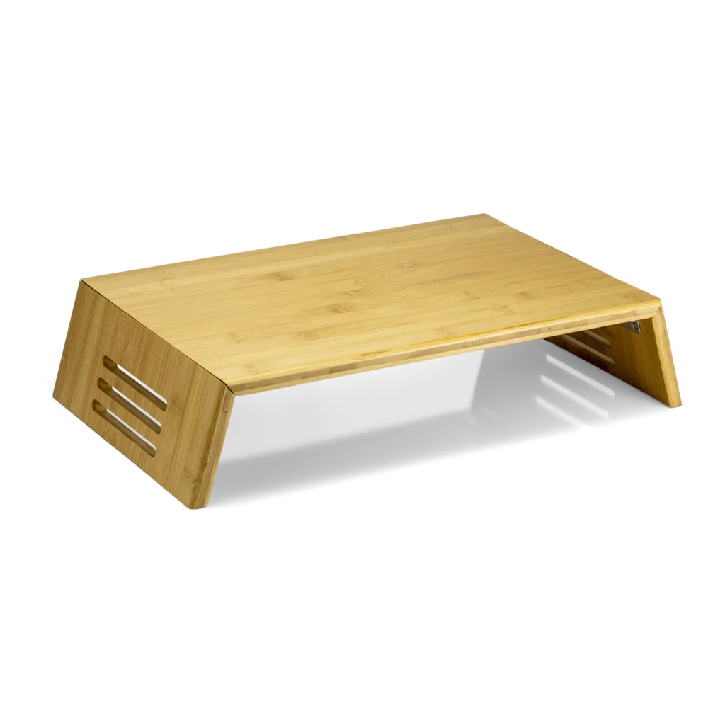 Officemate Bamboo Monitor Stand, 2-11/16”H x 17-9/16”W x