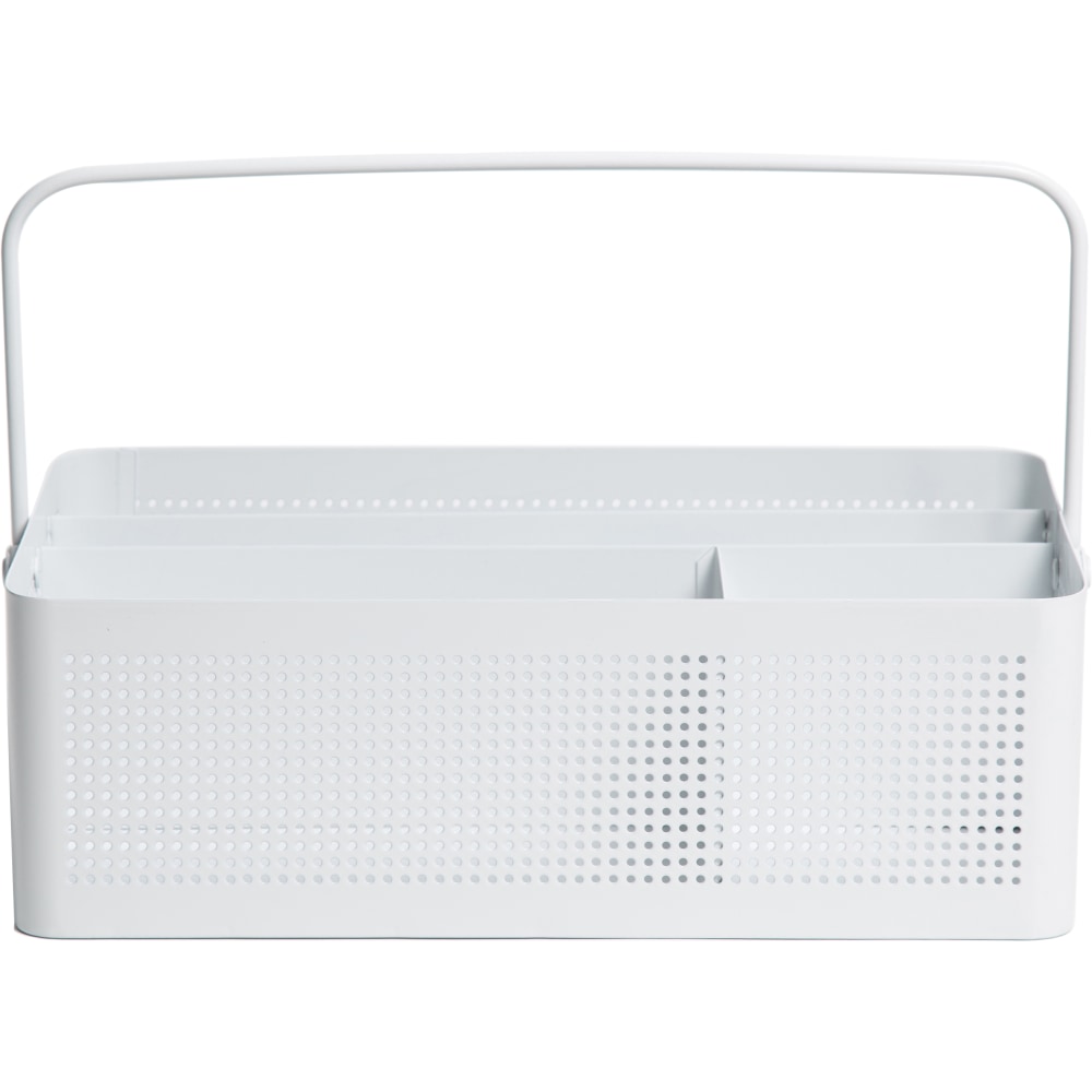 U Brands® Modern Perforated Metal Desk Caddy, 3-15/16"H