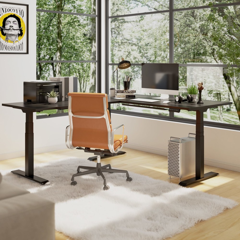 FlexiSpot E7L 76"W L-Shaped Electric Height-Adjustable
