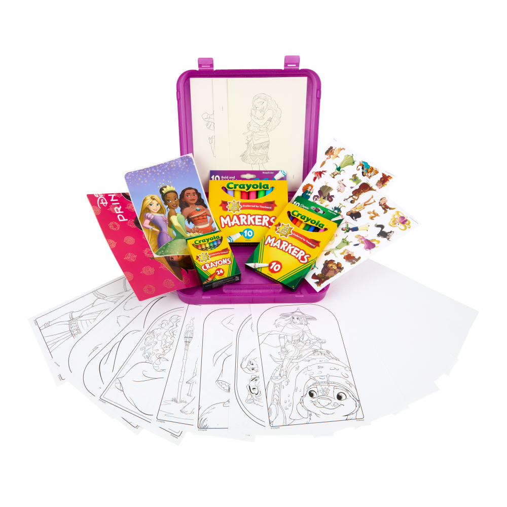 Crayola Disney Princess Art Case, 75 Art Supplies