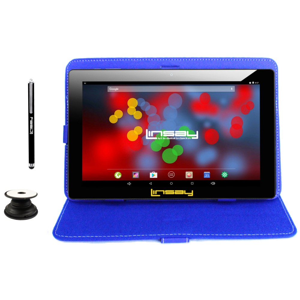 Linsay F10IPS Tablet, 10.1" Screen, 2GB Memory, 64GB