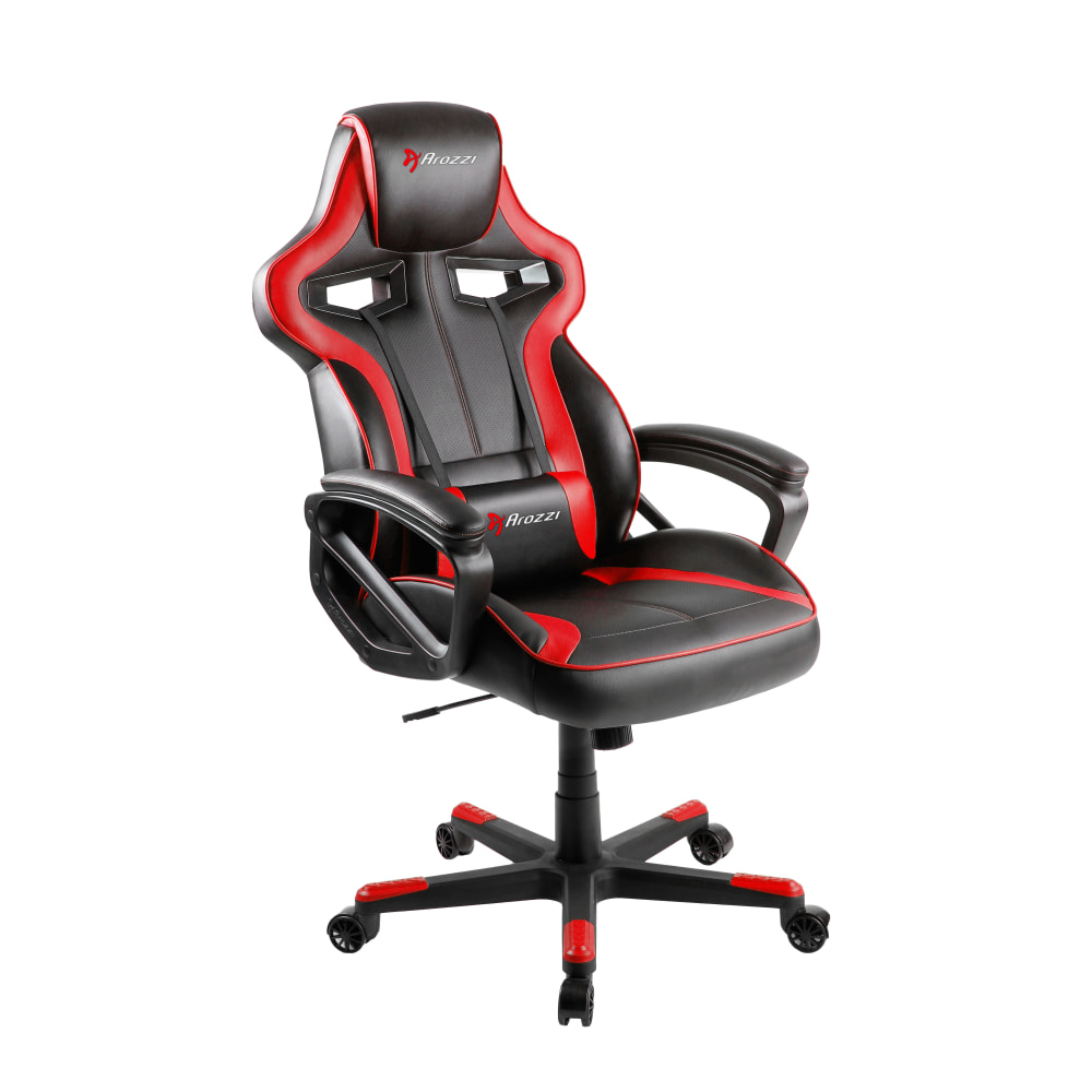 Arozzi Milano Enhanced Gaming Racing-Style Chair, Black/Red