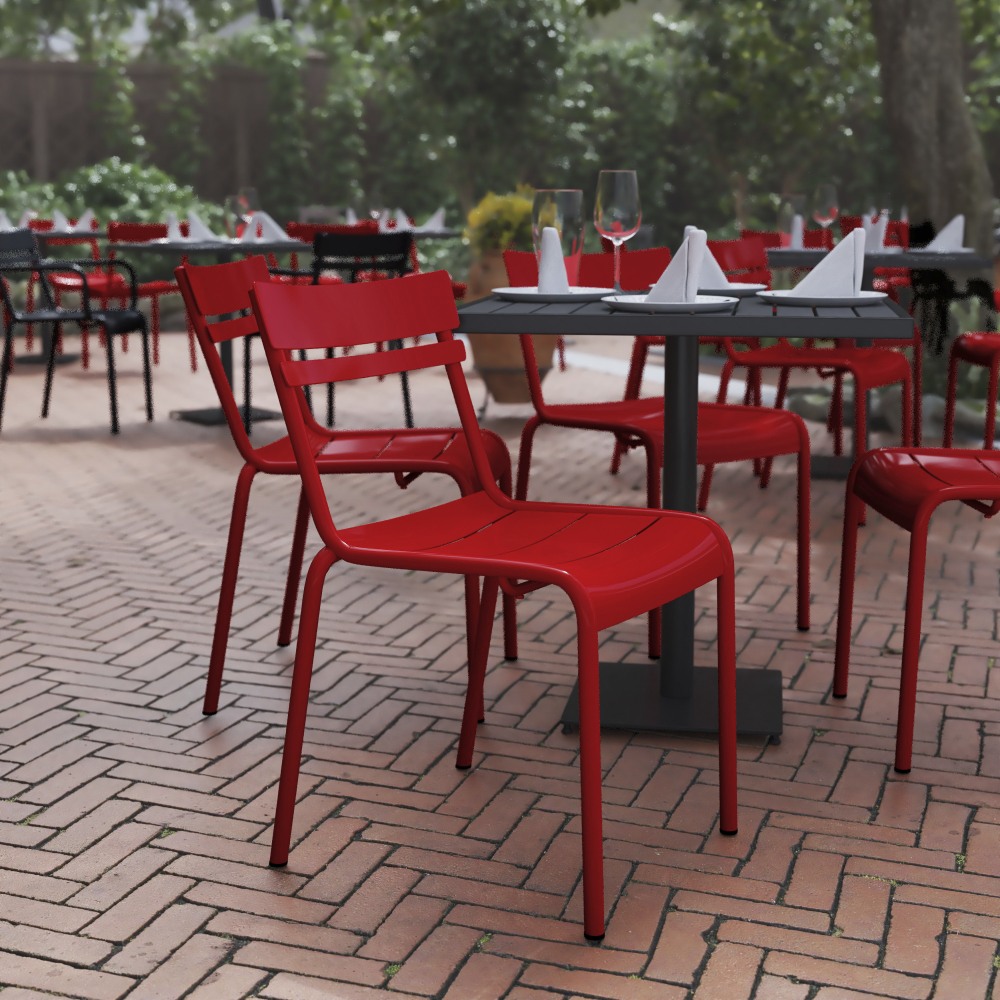 Flash Furniture Nash Commercial-Grade Steel Stack Accent Chair,