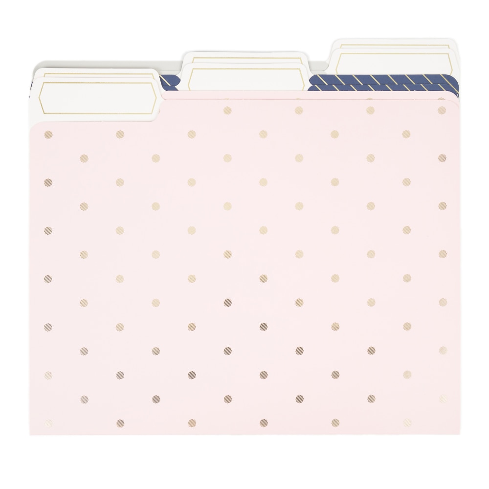 U Brands® Fashion File Folders, 1" Expansion, Letter