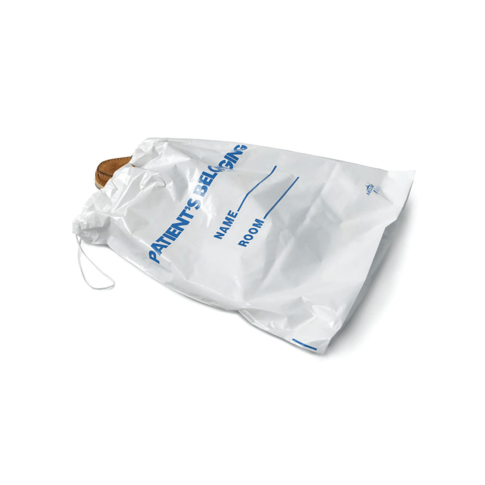 Medline Drawstring Patient Belonging Bags, 18"H x 20"W