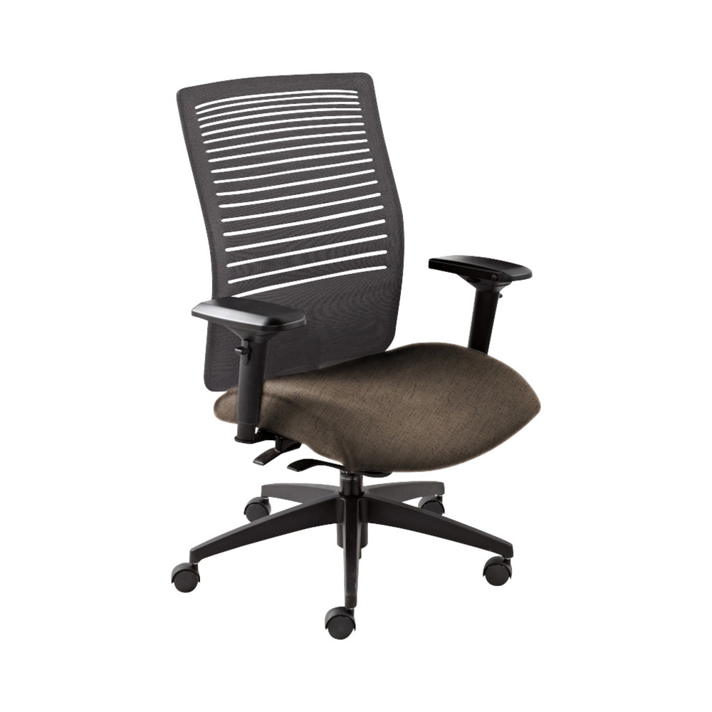 Global® Loover Weight-Sensing Synchro Chair, Mid-Back, 39"H
