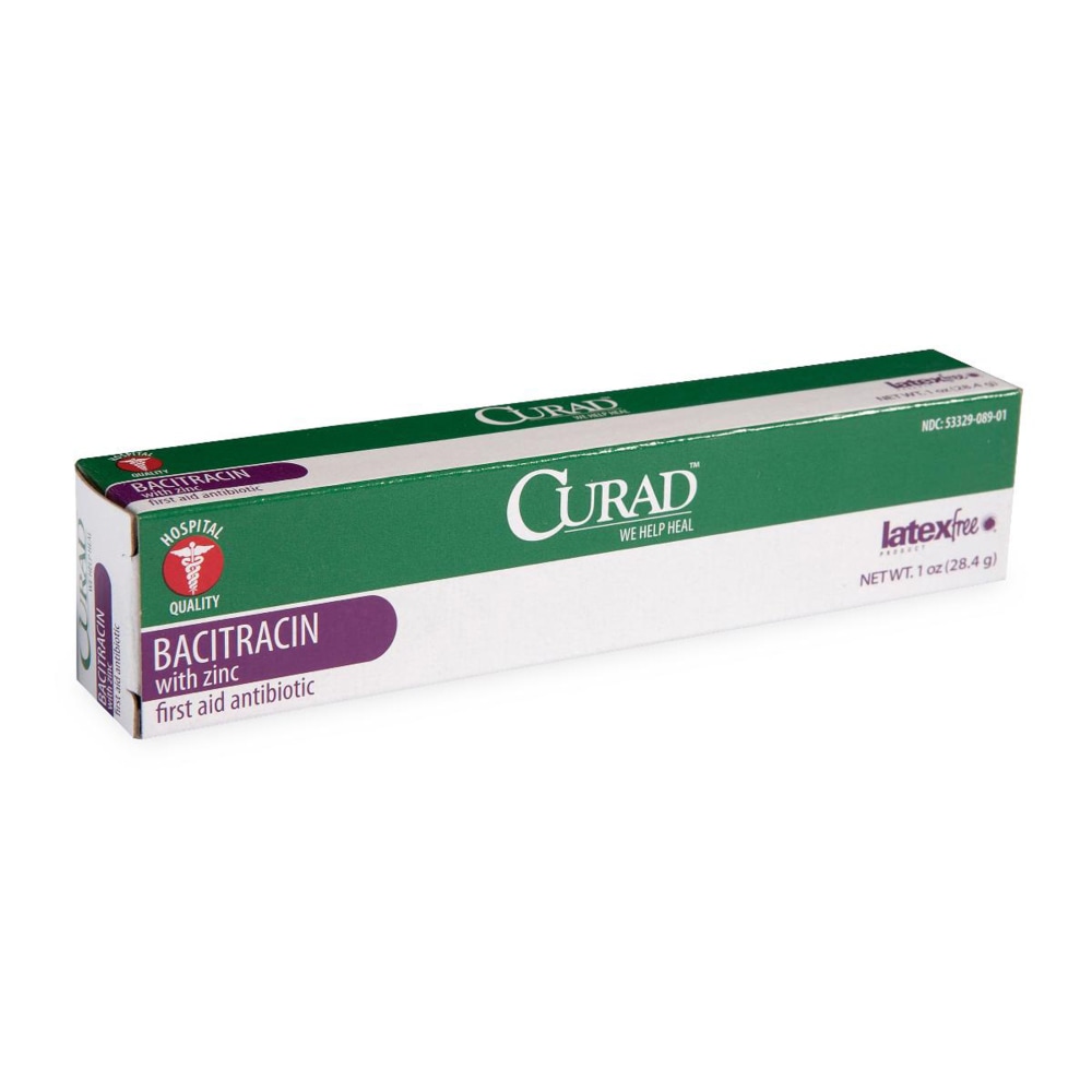 CURAD® Bacitracin Ointment With Zinc, 1 Oz Tubes,