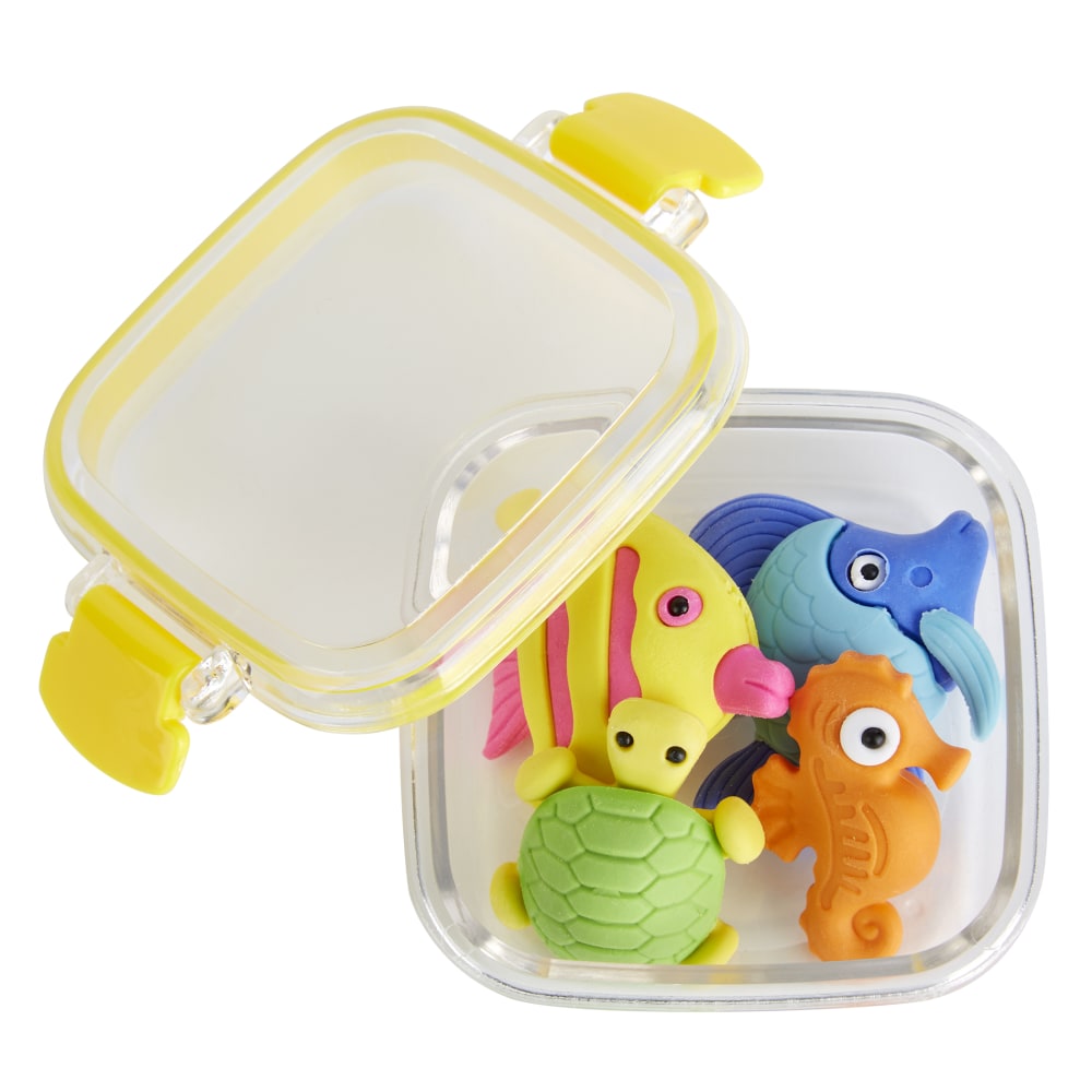 Office Depot® Brand Fun Erasers, Sea Creatures, Pack