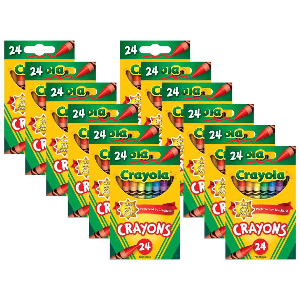 Crayola Crayons, Regular Size, Assorted Colors, 24 Crayons