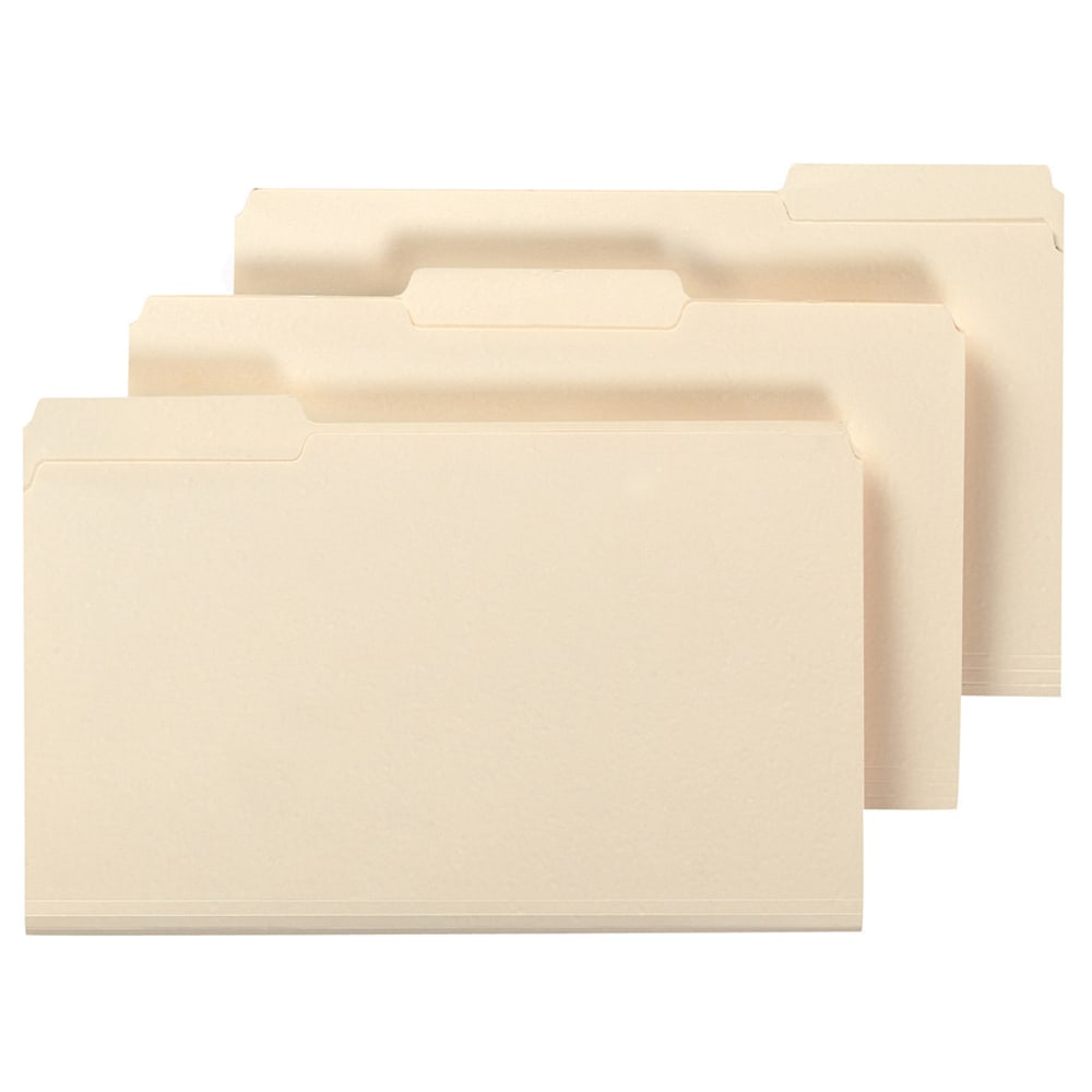 Office Depot® Brand File Folders, 1/3 Cut, Legal