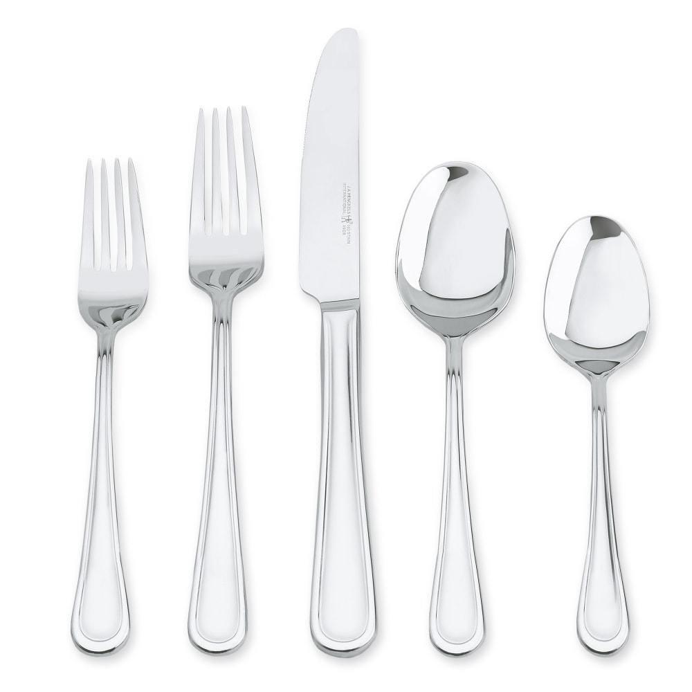 Henckels Cottage 45-Piece Stainless Steel Flatware Set, Silver