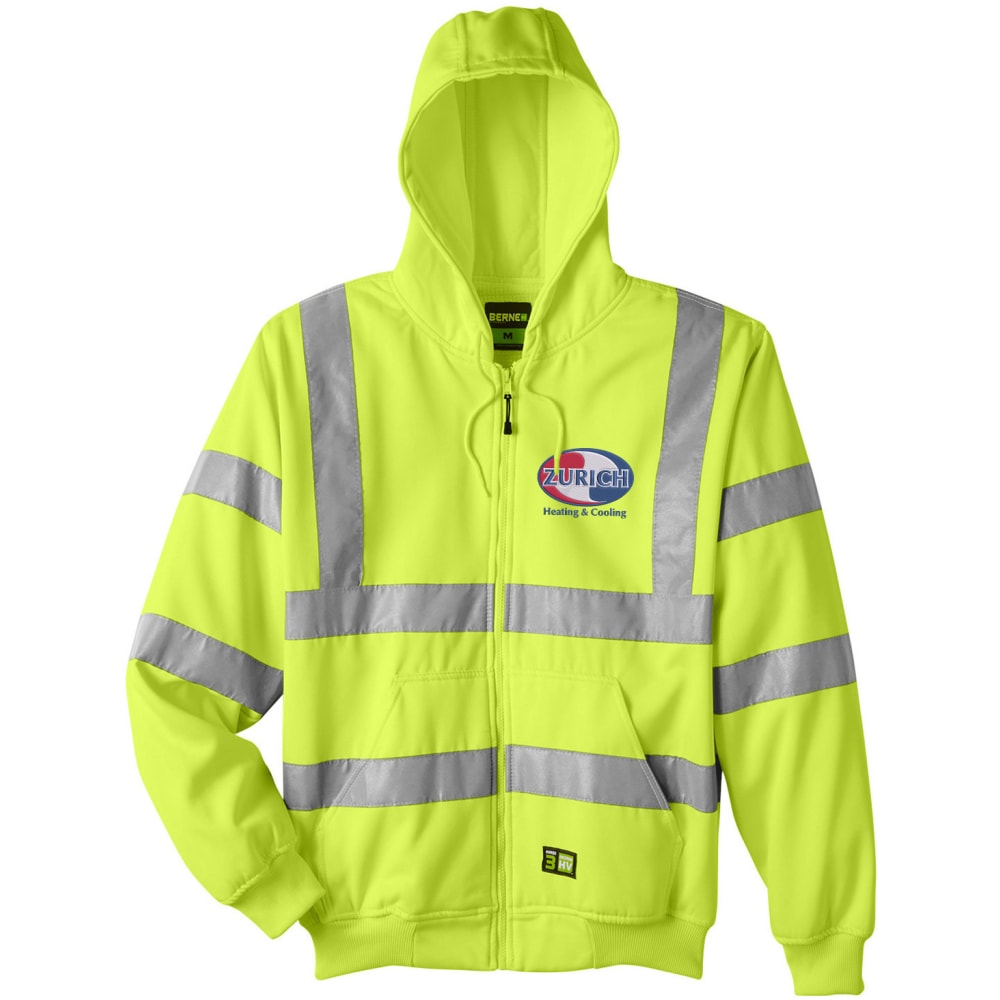 Custom Berne Men&#x27;s Hi-Vis Class 3 Lined Promotional