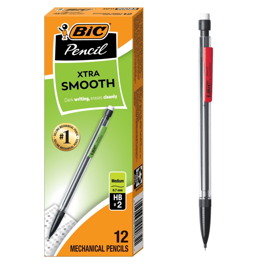 BIC Mechanical Pencils, Xtra Life, 0.7 mm, Black