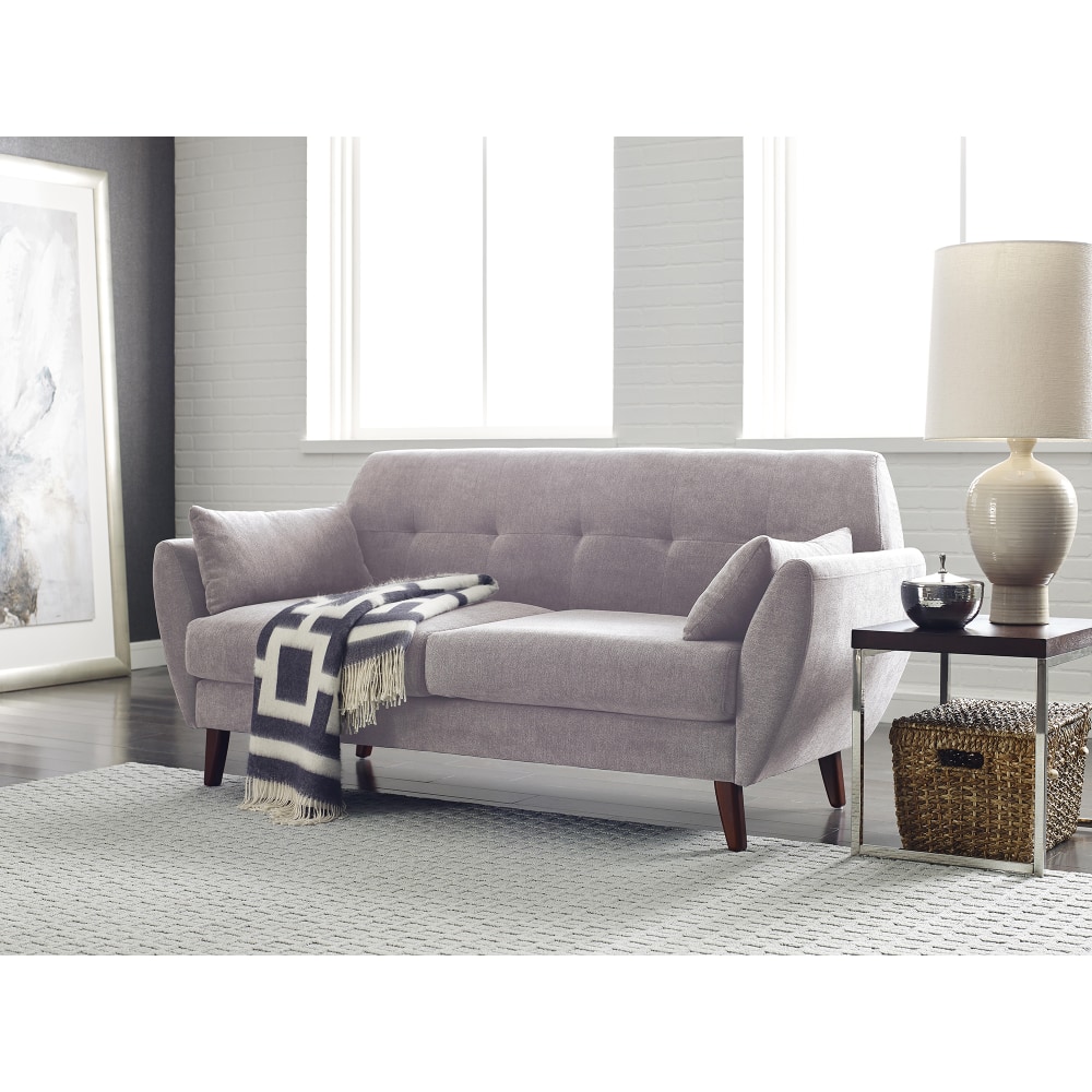 Serta® Artesia Collection Loveseat, Ivory/Chestnut