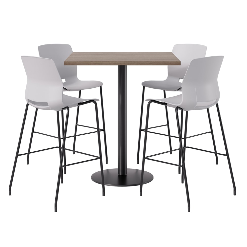 KFI Studios Proof Bistro Square Pedestal Table With